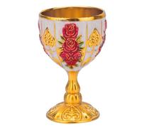 Pastoralist Alloy Wine Glasses with Flower Embossment, 1.6x2.8 Inch, Luxurious & Exquisite, Perfect for Red Wine, Champagne & More