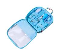Pastoralist Baby Healthcare and Grooming Kit Baby Nasal Aspirator Nail Clipper Hairbrush Set Newborn Daily Cleaning Care Kit 13 PCS/Set, Style A, Blue baby grooming kit