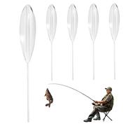 Pastoralist Bombarda Fishing Float, 5PCS 20g Clear Acrylic Fishing Sinking Floats, Fishing Slip Floats Bobbers, Fly Fishing Spinning Floats for Outdoor Fisher for HOME