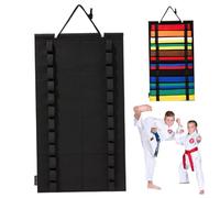 Pastoralist Karate Belt Display Rack,14x25 Taekwondo Belt Display Holder, Martial Arts Belt Display, No Assembly Required, Bjj Hanging Holder For Kids And Adult