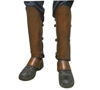 Pastoralist Medieval Boots,16.5x9 Leather Boot Covers Steampunk Spats Greaves Gaiters Legguards Boot Tops The Crusaders Knight Accessoires