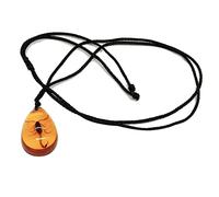 Pastoralist Scorpion Pendant Classic Necklace Amber Look Pendant Delicate Amber Necklace Scorpion Necklace Yellow scorpion necklace