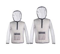 Pastoralist Unisex Adult Mosquito Jacket Mesh Midge Jacket with Hood Size XL Black Breathable Mesh Midge Net Clothing for Men & Women Fishing, Hiking, Camping Outdoor Protection from Flies