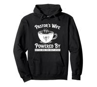 Pastor's Wife Powered by Coffee and The Holy Spirit Pullover Hoodie