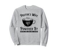 Pastor's Wife Powered by Coffee and The Holy Spirit Sweatshirt