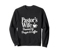 Pastors Wife Powered by Prayer And Coffee Sweatshirt