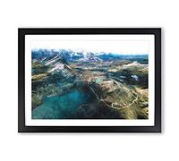 Pastoruri Glacier in Peru Vol.1 Painting Framed Print | A2 Black Framed Wall Art | Ready to Hang | Modern Landscape Picture | Living Room Bedroom Lounge Office