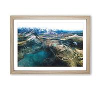 Pastoruri Glacier in Peru Vol.1 Painting Framed Print | A2 Oak Framed Wall Art | Ready to Hang | Modern Landscape Picture | Living Room Bedroom Lounge Office