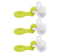 Pastry Bag Clips Reusable Icing Bag Tie Buckles Cake Decorating Tool for Baking Accessory Food Grade Safe Plastic Silicone Material Green White 3Pcs