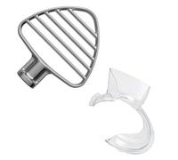 Pastry Beater Fit Pouring Shield Attachment Stainless Flat Beater, Compatible For Kitchenaid,4.5-5QT Tilt Head Stand Mixer