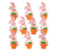 Pastry Boxes, Pack of 10 Packaging Boxes for Food, Decorative Sweets and Chocolate Box with Hugged Carrot Design, for Party, Picnic, Celebration, Holiday Decoration