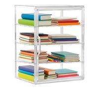 pastry case - clear acrylic display, airtight bread container | four tier holder, durable storage with transparent view for kitchen pantry counter apartment homemade loaf dough sandwich bagel