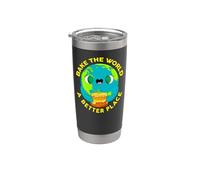 Pastry Chef Baker Bake The World A Better Place Stainless Steel Insulated Tumbler