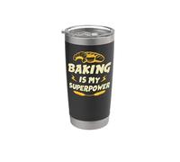 Pastry Chef Baker Baking is My Superpower Stainless Steel Insulated Tumbler