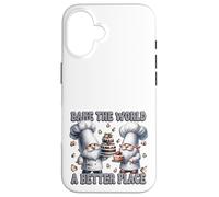 Pastry Chef Dad Gnomes Graphic Bake The World A Better Place Case for iPhone 16