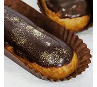 Pastry Chef's Boutique Paper Long Oval Eclair Candy Cups - 200 pcs - Brown