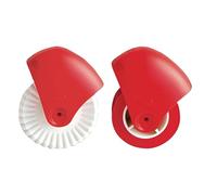 Pastry Cutter Edge Decorator, Dough Wheel Cutting Wheel, Decorator Cutter, Pizza Pastry Grid Cutter Cake Decoration Cutter Wheel Roll Lifting (2 Pieces, Wave Shape + Twist Shape)
