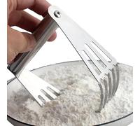Pastry Cutter Tool - Stainless Steel Dough Blender, biscuitCutter | Professional Baking Utensil, Heavy-Duty Dough Masher for Butter Mixing, Kneading, Pie Crust, Cookie and Bread Making