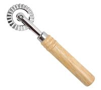 Pastry Cutter Wheel with Wood Handle Pasta Cutter Wheel Ergonomic DIY Zinc Alloy Ravioli 6.3x1.6in Pastry Cutter Tool for Pasta Ravioli Dumplings Lasagna Cookie