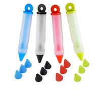Pastry DIY Cake Decorating Pen Cake Cookie Cream Pastry Chocolate Decorating Pen Kit,Chocolate Cake Decoration Tool,For Bakery Kitchen 4 Colors