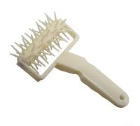 Pastry Dough Docker Roller for Pizza Making, Smooth Plastic Needle Wheel Tool to Stop Blistering in Home Kitchen Baking(21CM)