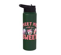 Pastry Lover Meet Me for A Sweet Cute Baking Stainless Steel Insulated Water Bottle