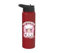 Pastry Lover Professional Cake Eater Cute Baking Stainless Steel Insulated Water Bottle