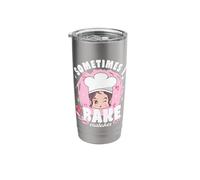 Pastry Lover Sometimes Bake Mistakes Cute Baking Stainless Steel Insulated Tumbler