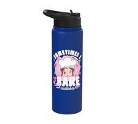 Pastry Lover Sometimes Bake Mistakes Cute Baking Stainless Steel Insulated Water Bottle