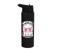 Pastry Lover Sometimes Bake Mistakes Cute Baking Stainless Steel Insulated Water Bottle