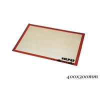 Silpat AE420295-22 Macaron Baking Mat Sheet, Non-Stick Silicone, Orange and Beige