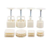 Pastry Molds - PP Moon Cookie Cutter | 4 Pieces Reusable Baking Tool, Cookie Mold Cake Making Supplies for Mid-Autumn Festival Holiday Birthday Party Home Kitchen Dessert Snack Restaurants