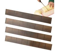 Pastry Portion Divider - Uniform Cake Measuring Strip, Straight Edge Baking Calibrator, Reusable Sweet Treat Cutter | Accurate Dough Section Control System For Bakers Dessert Prep Picnic Catering
