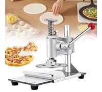 Pastry Press Machine, Manual Pizza Dough Press with Stainless Steel Plate, Adjustable Thickness, 180° Pressing Angle for Pizza Pies and Tortillas