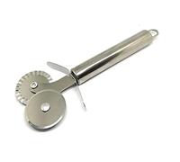 Pastry Ravioli Cutter Dual-Wheel Stainless Steel Pasta Proffessional Craftsmanship Baking Tool Dishwasher Safe Precision - BWD