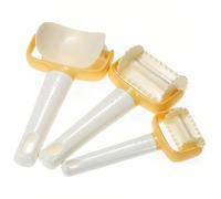 Pastry Roller Cutter,3 Pcs Rolling Crimped Circle Lattice Square Cutters for Baking, Scones, Cookie Dough Maker and Halloween DIY Cake Biscuit