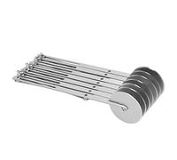 Pastry S, Multi Wheel Stainless Steel Pizza Cutter Dough Bicicleta para Cortar Pan Rebanadora de Pastel 5 Disco Pasta Cutter Cortador Bread Cutting Tool Kitchen Baking Tool5