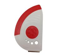 Pastry Scraper & Cutter - Multi-Purpose Kitchen Tool for Baking, Chocolate, Butter, Pies & Cheese (Gray)- Red