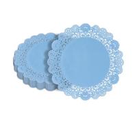 Pastry Tek 100pcs 12" x 12" Disposable Paper Lace Doilies for Pastry Cupcake Dessert Restaurantware