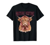 Pasture Bedtime Highland Cow Spa Night Funny Animal Pun Value Graphic T-Shirt