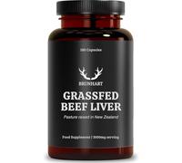 Pasture Raised Beef Liver 180 Capsules | 3000mg Per Serving | 100% Pure Grass Fed No Fillers | Lab Tested For Safety | No Additives or Preservatives | Nutrient Rich Freeze Dried