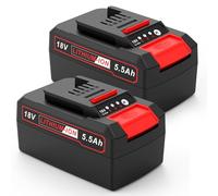 PASUKTER Battery for Einhell 18V, 5000mAh Li-Ion Battery Replacement for Einhell Power X-ChangeH, Compatible with all EINHELL 18V Garden Tools with LED Display 2 Packs