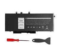 PASUKTER GJKNX Laptop Battery for Dell Latitude 5480 5580 5280 5288 5488 5490 5490-TD70X 5491 E5280 E5288 E5480 E5580 Series GJKNX GD1JP 0GD1JP DY9NT 0DY9NT[7.6V 68Wh]