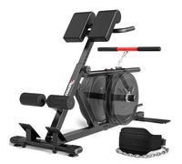 PASYOU Adjustable Roman Chair, 4-in-1 Hyperextension Bench with Belt Squat for Home Gym, Multi-Functional Back Extension Bench & Deadlift, Includes Weightlifting Belt, Fits 1" & 2" Weight Plates
