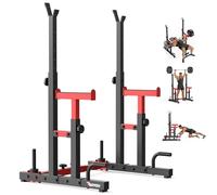 PASYOU Adjustable Squat Rack Heavy Duty Gym Rack Stand Multi-Function Weight Rack Stand Push up Portable Strength Training Dumbbell Rack power rack (SR20)