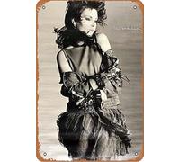 Pat Benatar B&W (very limited stock, published in 1985 so rare but very creased) Retro Poster 12 x 8 Inches Vintage Metal Tin Sign for Home, Bathroom, Living Room Bedroom
