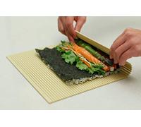 pat & Doris Deluxe Plastic Sushi Mat Non Stick Sushi Rolling Mat Roller Making Kit Makisu 10.5" x 9.8" プロ仕樣巻きす ポリプロピレン 27cm x 25cm