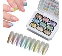 Pat For Nails - Ergonomic Premium Compact Ergonomic Modern Portable 9 Colours Long Lasting Modelling Glue Nail Colour Pigment Gel Multipurpose Outdoor Indoor Utility Sturdy