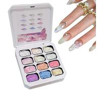 Pat Gel - 12 Colors Beginner-Friendly High Pigment DIY Manicure | Gradient Painting Gel | for DIY Manicure Home Workshop Practice Personal Grooming Beginners Women Girls