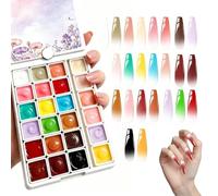 Pat Gel 24 Colors UV LED Curing High Pigmented Long-Lasting